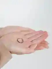Серый металлик кольцо-резинка