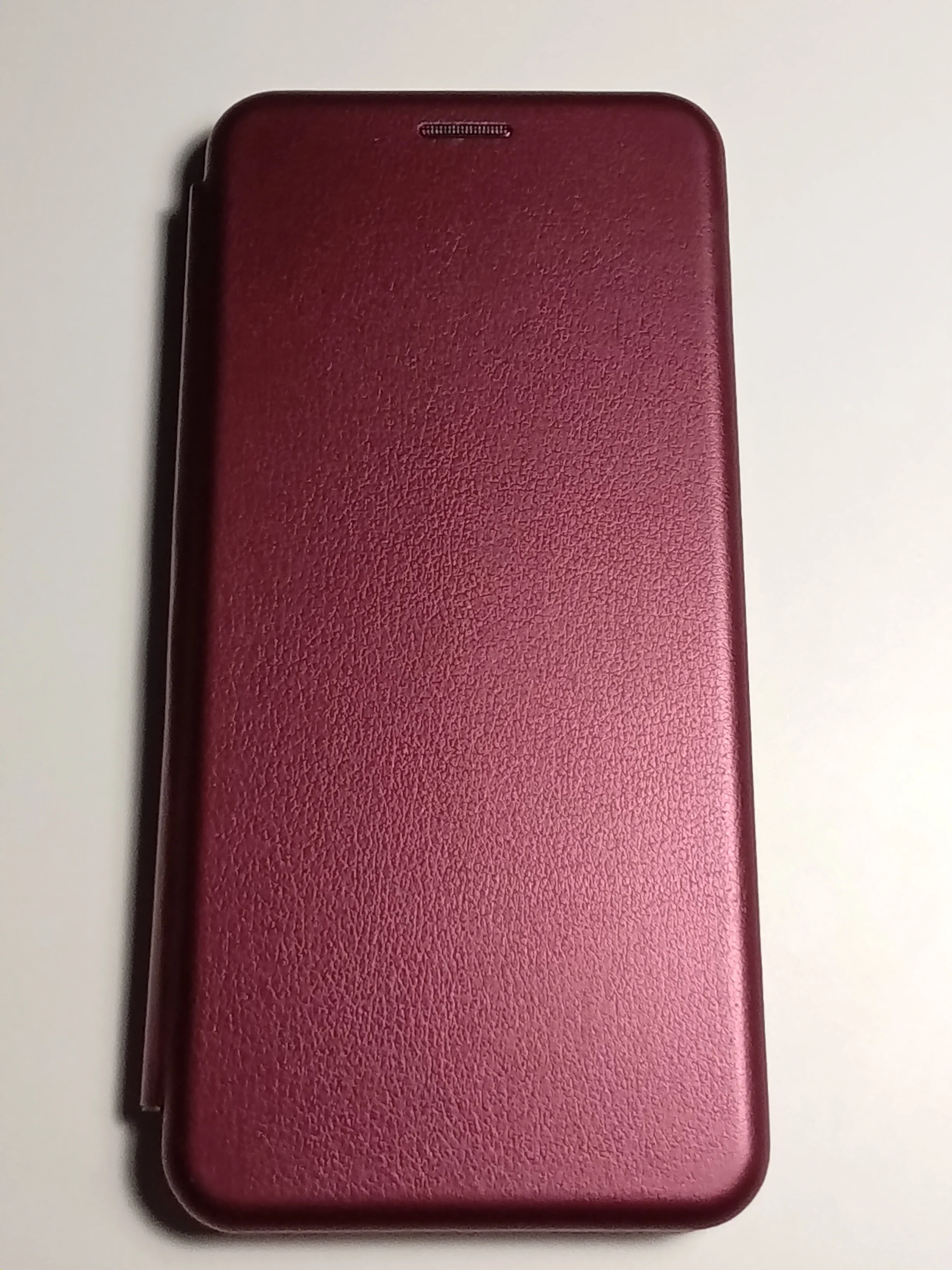 Бордовый чехол книжка SAMSUNG A8 Plus
