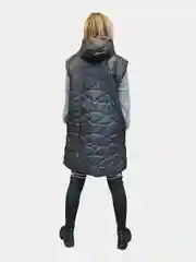 Жилет женский утепленный, удлиненный