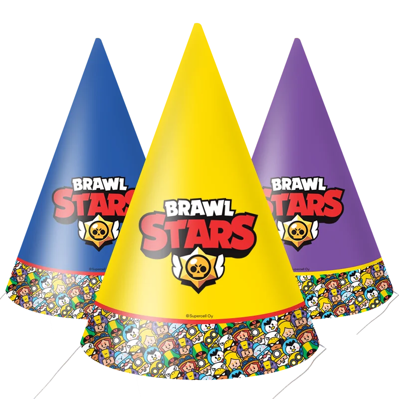 Набор одноразовой посуды и аксессуаров для праздника "Brawl Stars"
