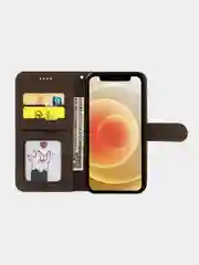 Коричневый кожаный (PU) чехол книжка Realme C12 / Realme C25 / Realme Narzo 20 / Realme 7i
