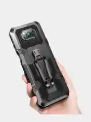 Чехол для Xiaomi POCO X3 NFC( X3 Pro) Mecha Warrior,  автомобильный магнитный кронштейн