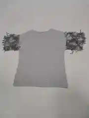 Футболка серая, с принтом LOVE и пайетками