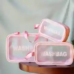 Розовый сумка-косметичка Washbag водонепроницаемая