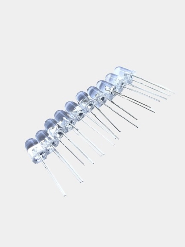 Светодиод 5мм синий 8000mcd 3.4v15d 10шт