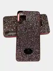 Коралловый чехол со стразами iPhone 11, 12, 12 Pro, 12 Pro Max, 13, 13 Pro, 13 Pro Max