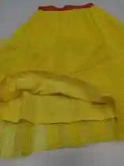 Юбка желтая, сетка-гофре, на резинке