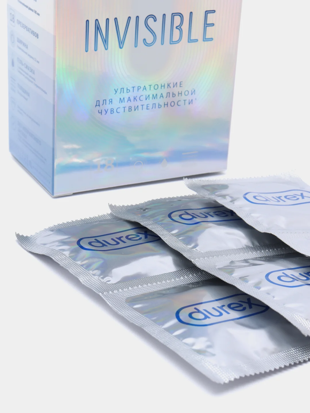 Презервативы ультратонкие Durex "Invisible", 18 штук