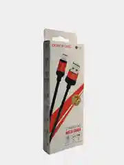 Красный кабель USB для зарядки и передачи данных BOROFONE BX28 1м, 3A для Micro, Type-C, Lightning