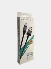 Серый кабель USB для зарядки и передачи данных BOROFONE BX28 1м, 3A для Micro, Type-C, Lightning