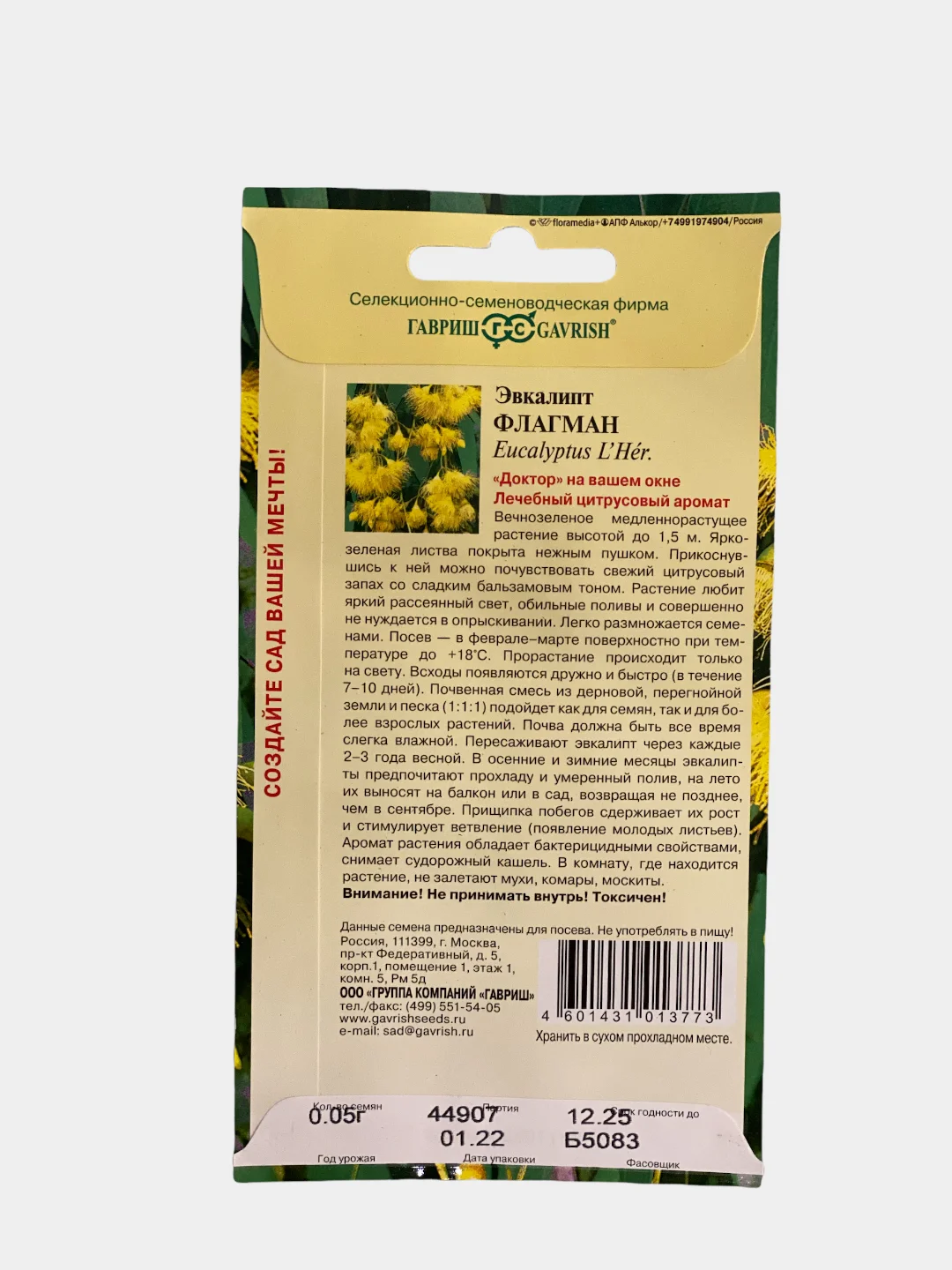 Эвкалипт Флагман (семена,цветы)