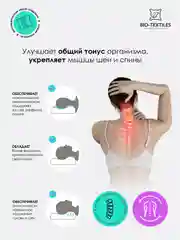 Ортопедическая подушка c эффектом памяти Эрго-4, 40 х 60 см, высота валиков 10/13 см