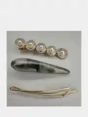 Серебряный заколка для волос