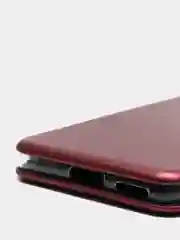 Бордовый чехол книжка Xiaomi POCO F3