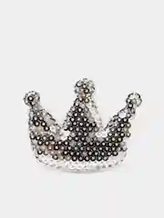 Серебряный набор резинок с пайетками, 2 штуки