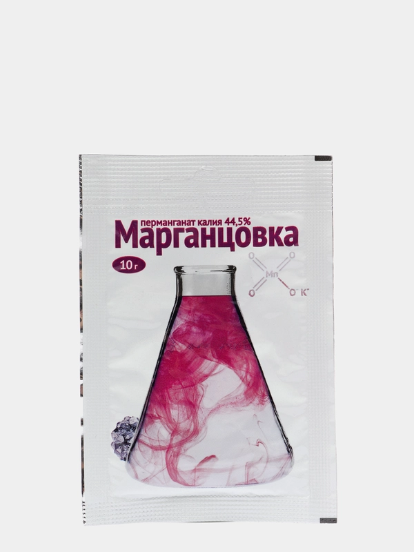Марганцовка, перманганат калия 44,5%, 10 г