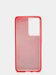 Алый чехол блестящий Samsung S21 Ultra