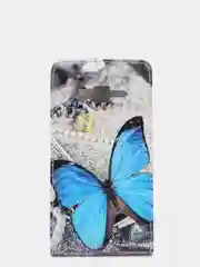 Синий чехол флип Samsung J5, 2015