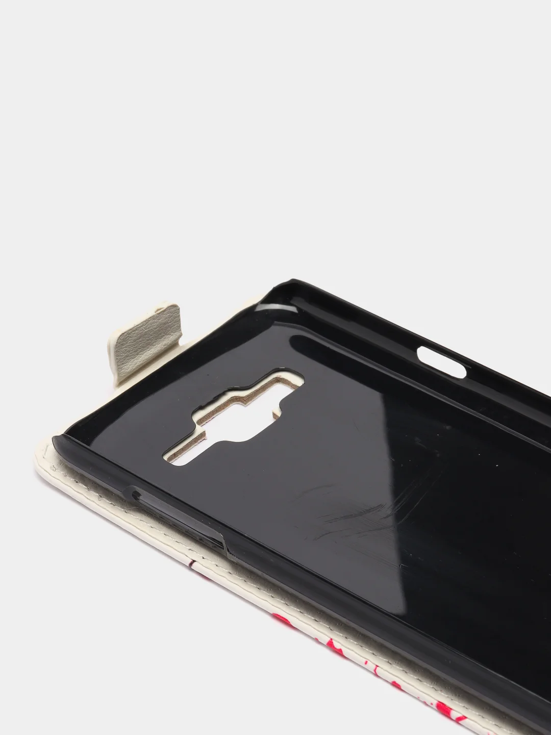 Алый чехол флип Samsung J5, 2015