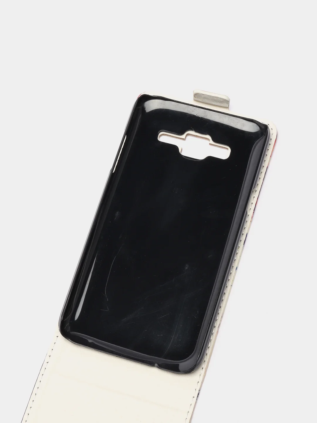 Коричневый чехол флип Samsung J5, 2015