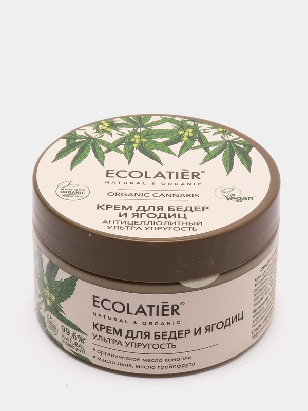Крем для бедер и ягодиц антицеллюлитный Ультра упругость Ecolatier Green 250 мл