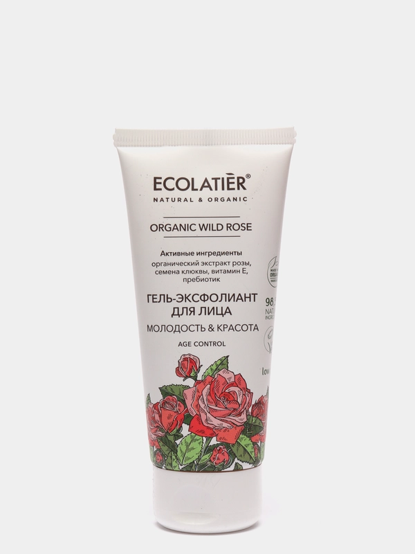Ecolatier Гель-Эксфолиант для лица Organic Wild Rose 100 мл
