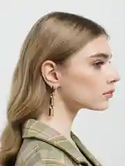 Белый серьги женские, классические
