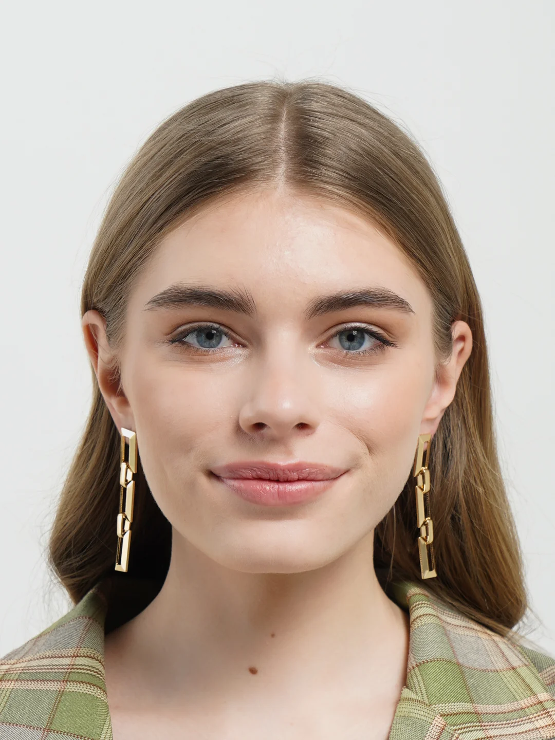 Белый серьги женские, классические