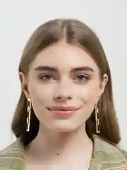 Белый серьги женские, классические