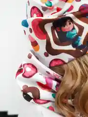 Белый шапка детская, снуд в комплекте, 3-8 лет
