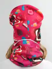 Фуксия шапка детская, снуд в комплекте, 3-8 лет