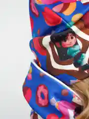 Синий шапка детская, снуд в комплекте, 3-8 лет