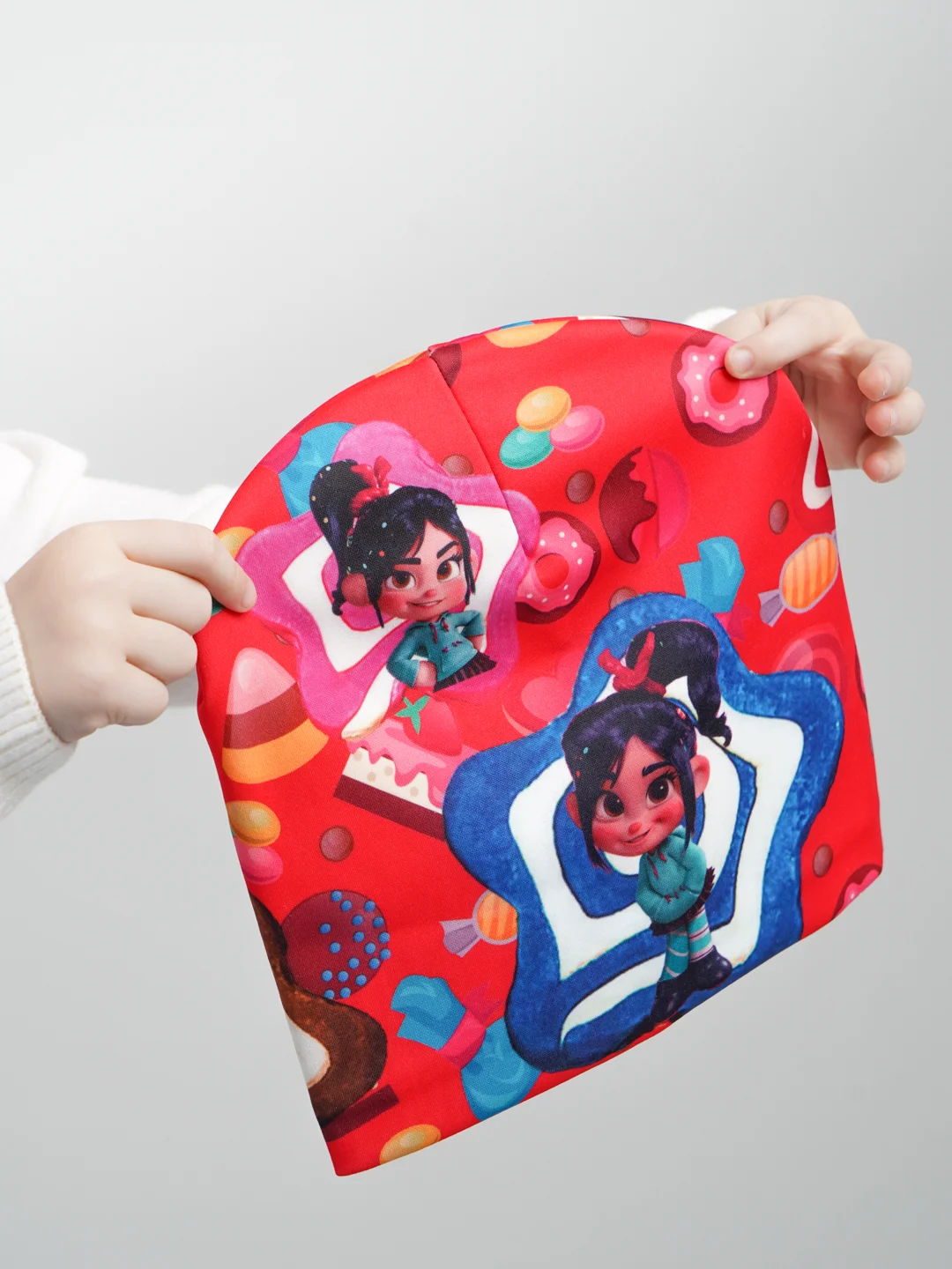 Красный шапка детская, снуд в комплекте, 3-8 лет