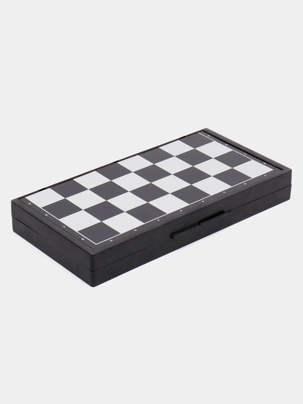 Набор настольных игр "3 в 1": шахматы магнитные, шашки, нарды