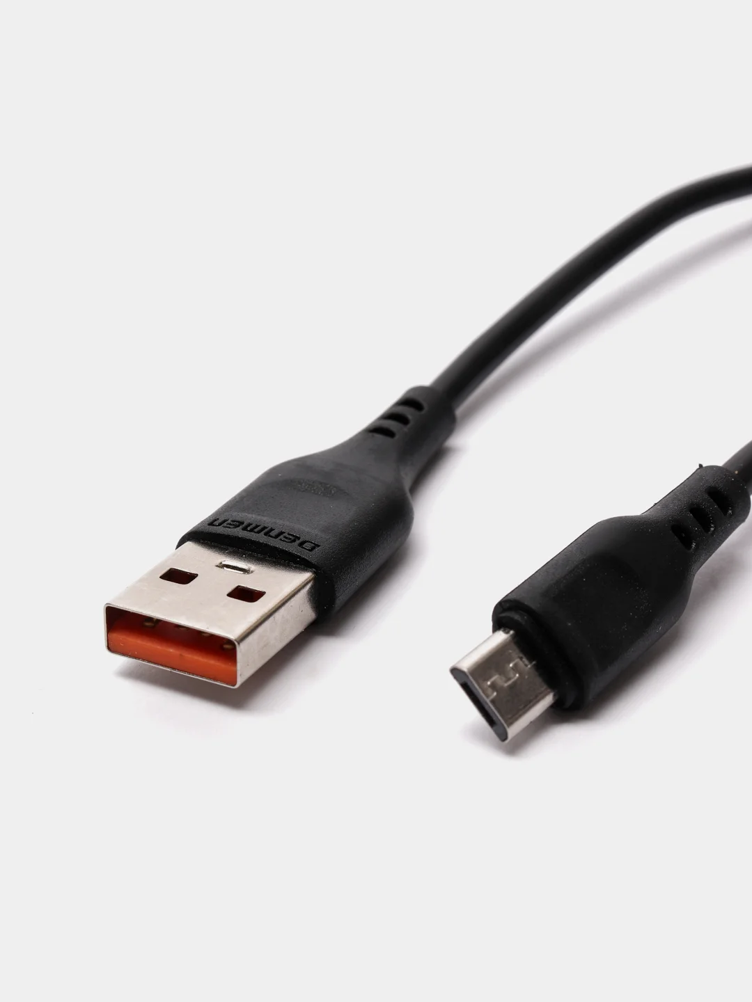 Черный кабель для зарядки DENMEN Micro USB