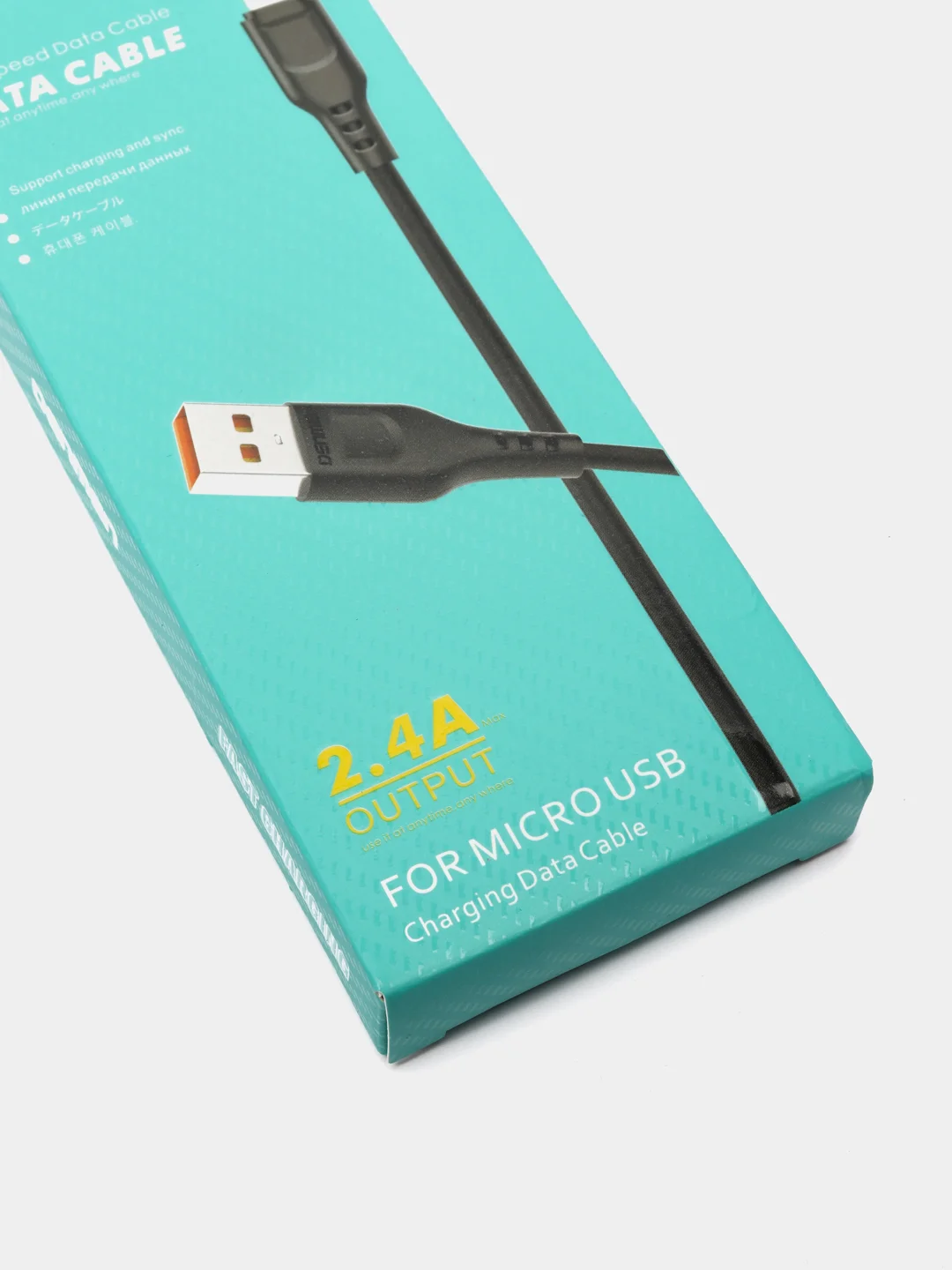 Черный кабель для зарядки DENMEN Micro USB