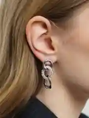 Коричневый серьги женские, классические