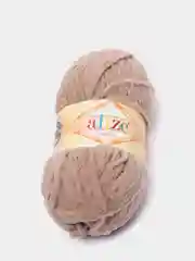 Светло-коричневый плюшевая пряжа Alize Softy(Ализе Софти), 100% микрополиэстер, 50г/115м