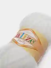 Молочный плюшевая пряжа Alize Softy(Ализе Софти), 100% микрополиэстер, 50г/115м