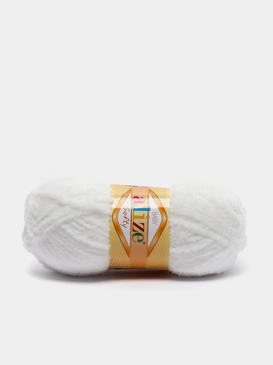 Молочный плюшевая пряжа Alize Softy(Ализе Софти), 100% микрополиэстер, 50г/115м
