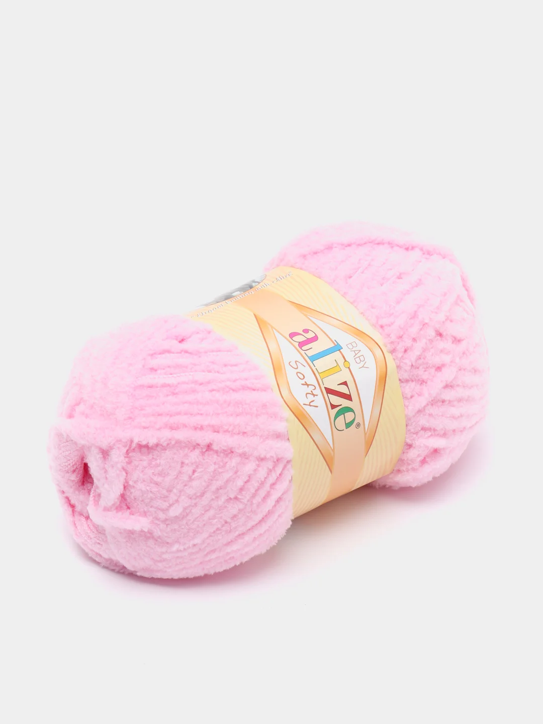 Конфетный плюшевая пряжа Alize Softy(Ализе Софти), 100% микрополиэстер, 50г/115м
