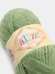 Лесной зеленый плюшевая пряжа Alize Softy(Ализе Софти), 100% микрополиэстер, 50г/115м
