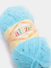 Бирюзовый плюшевая пряжа Alize Softy(Ализе Софти), 100% микрополиэстер, 50г/115м