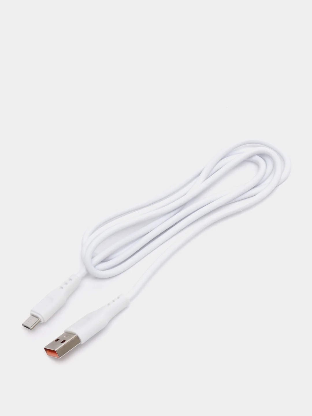 Белый кабель для зарядки и передачи данных iPhone Samsung Huawei Redmi Type-C Lightning MicroUSB
