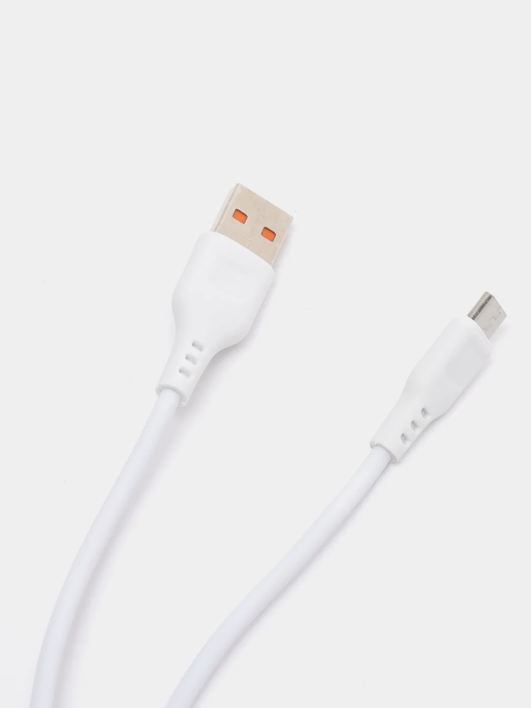 Белый кабель для зарядки и передачи данных iPhone Samsung Huawei Redmi Type-C Lightning MicroUSB