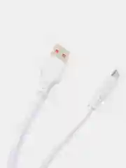 Белый кабель для зарядки и передачи данных iPhone Samsung Huawei Redmi Type-C Lightning MicroUSB