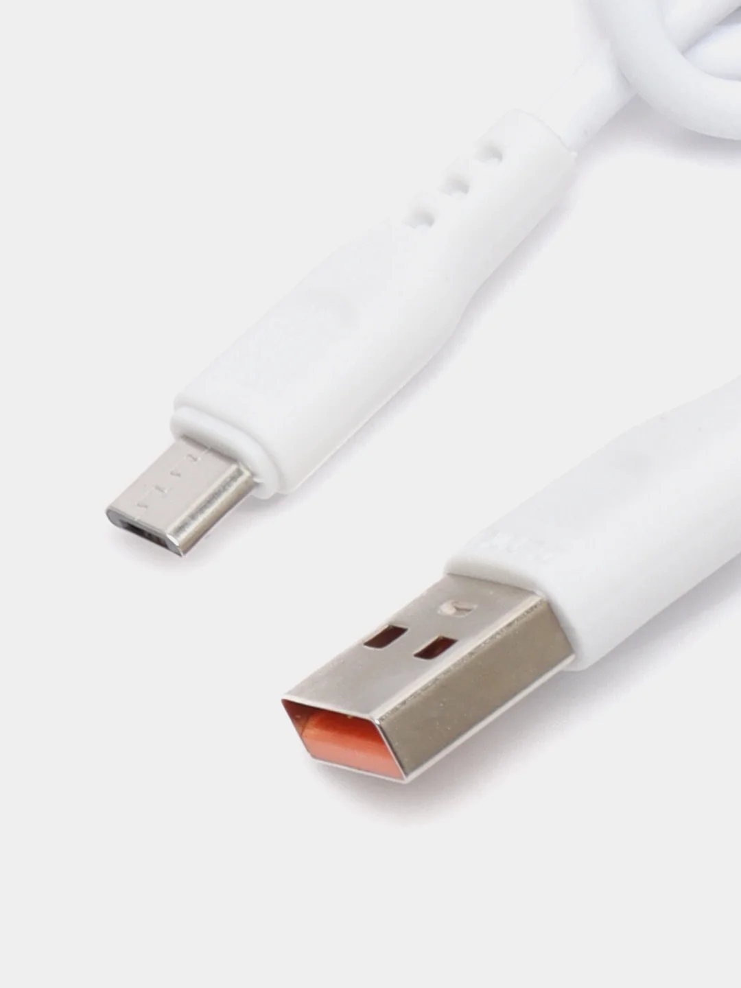 Белый кабель для зарядки и передачи данных iPhone Samsung Huawei Redmi Type-C Lightning MicroUSB