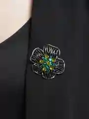 Желтый брошь на одежду "Fashion Jewerly" / значек на одежду