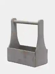 Серый деревянная коробка