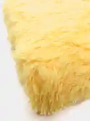 Желтый пушистый плед / Яркий плед / Меховой плед / Эконом упаковка